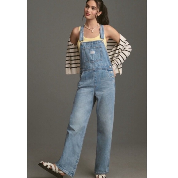 Free People Light Blue Women's Denim Overalls - Picture 6 of 16